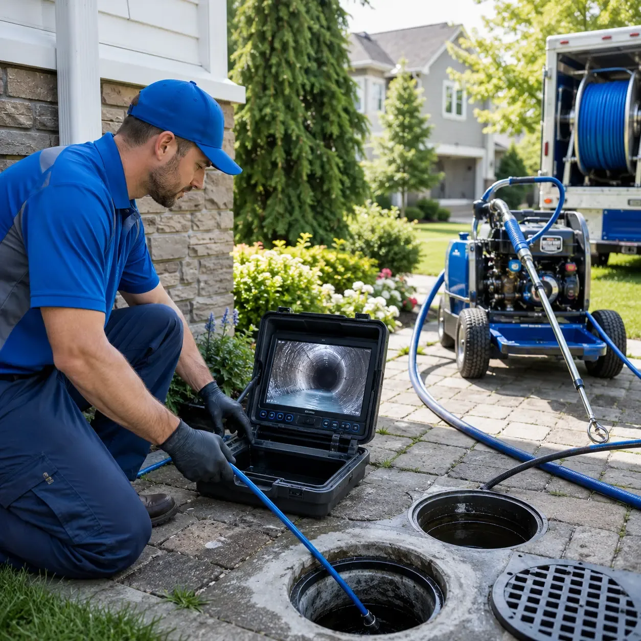Outdoor drain cleaning professionals serving Lahmansville, WV